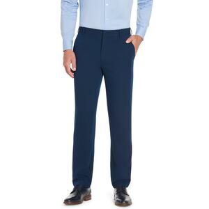 NWT 38x32 vanhuesen flex fit stretch active dress pants slacks navy slim fit NEW